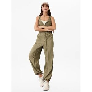 Athleta Flex Jumpsuit in Olive Green, Size Small Petite, EUC